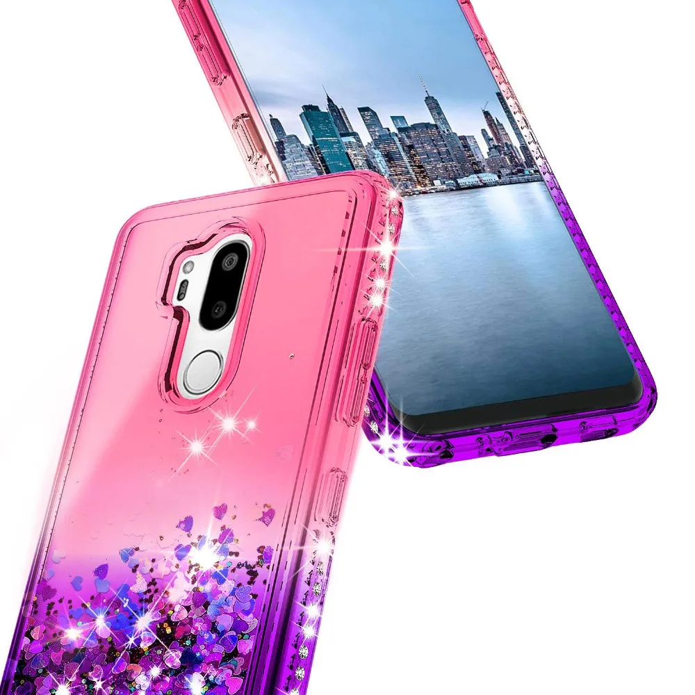 Роскошный блестящий чехол с бриллиантами для LG G7 thinq G710 6 1 жидкий зыбучий песок