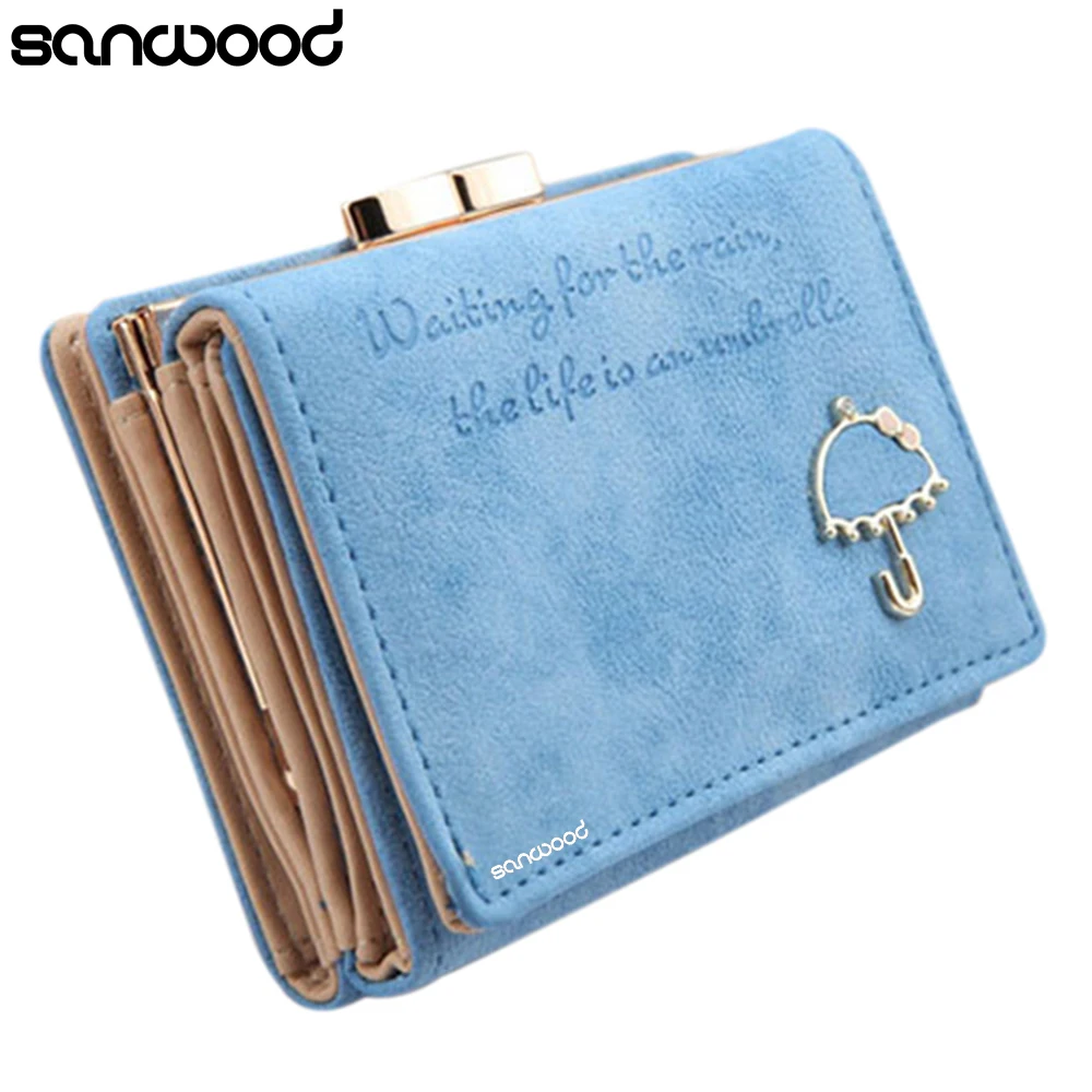 Женский клатч из искусственной кожи кошелек тройного сложения с держателем для