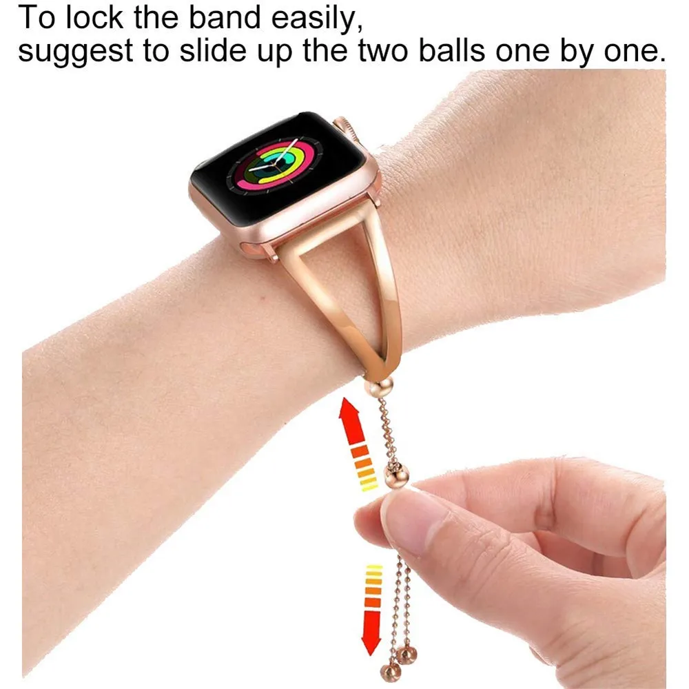 TORQUILA Нержавеющая сталь ремешок для наручных часов Apple Watch Series 4/3/2/1 38 мм/40 м