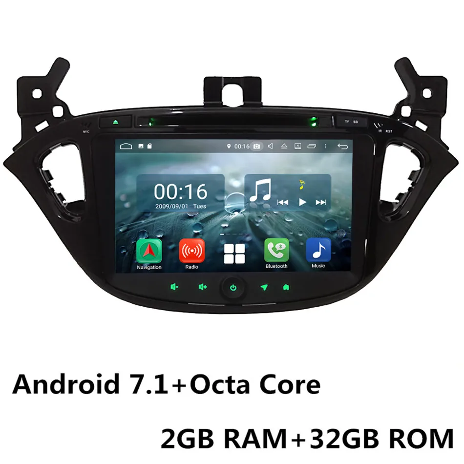 Android 7.1 x 8Core " Восьмиядерный 4G Wifi Android 8,1 4 Гб ОЗУ 64 Гб ПЗУ автомобильный dvd-плеер радио gps ГЛОНАСС головное устройство для Opel/Vauxhal Corsa E - Цвет: Android 7.1 x 8Core