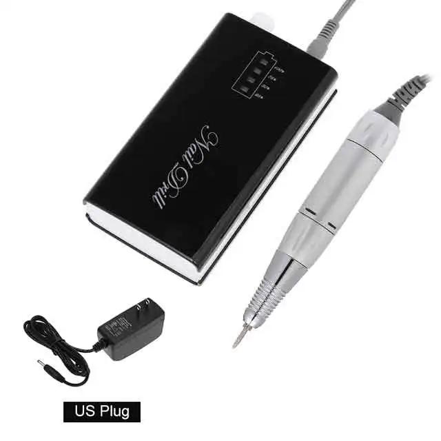 Black US Plug TP283 IBelieve, новинка, 30000 об/мин, портативный электрический сверлильный станок для ногтей, перезаряжаемый, беспроводной, маникюрный, педикюрный набор, оборудование для ногтей - Цвет: Black US Plug TP283