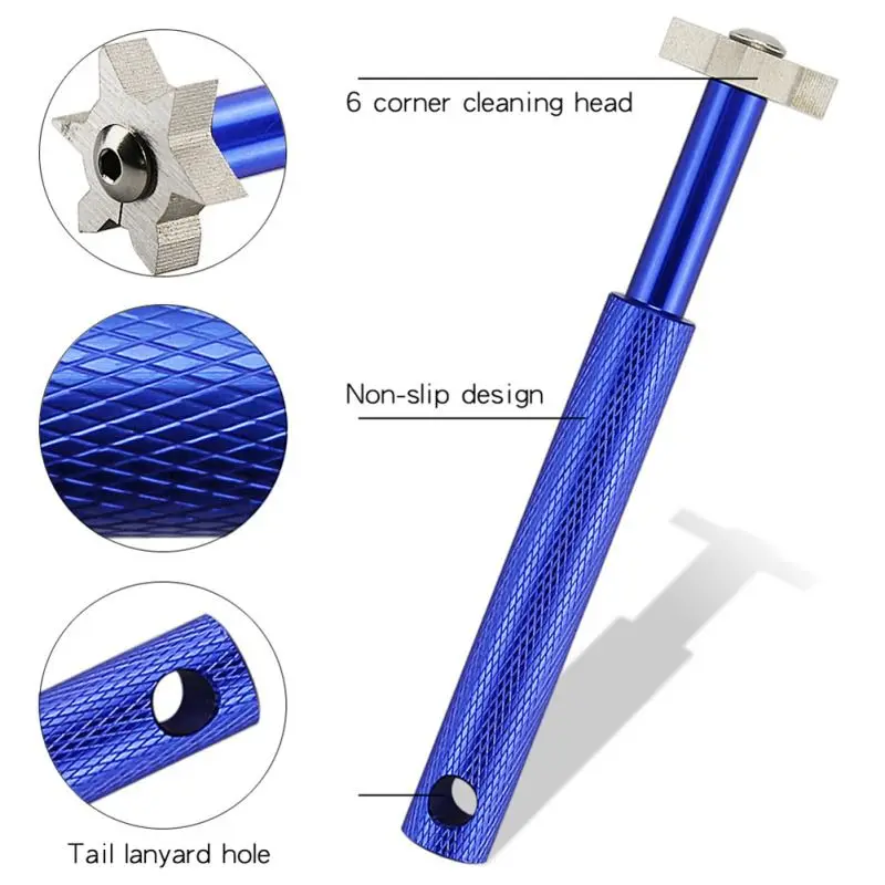 New Golf Club Sharpener With 6 Heads Re-Grooving Sharpening Tool Cleaner For Head Strong Wedge Alloy Cut | Спорт и развлечения