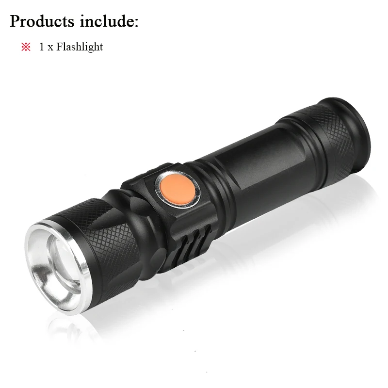 Set A Новинка Мощный CREE XML T6 мини USB светодиодный фонарик Портативный фонарик Перезаряжаемые фонари водонепроницаемый светодиодной вспышкой - Испускаемый цвет: Set A
