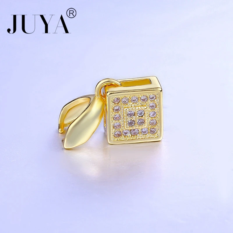 Принадлежности для ювелирных изделий 10 штук зажимы с цирконом соединители