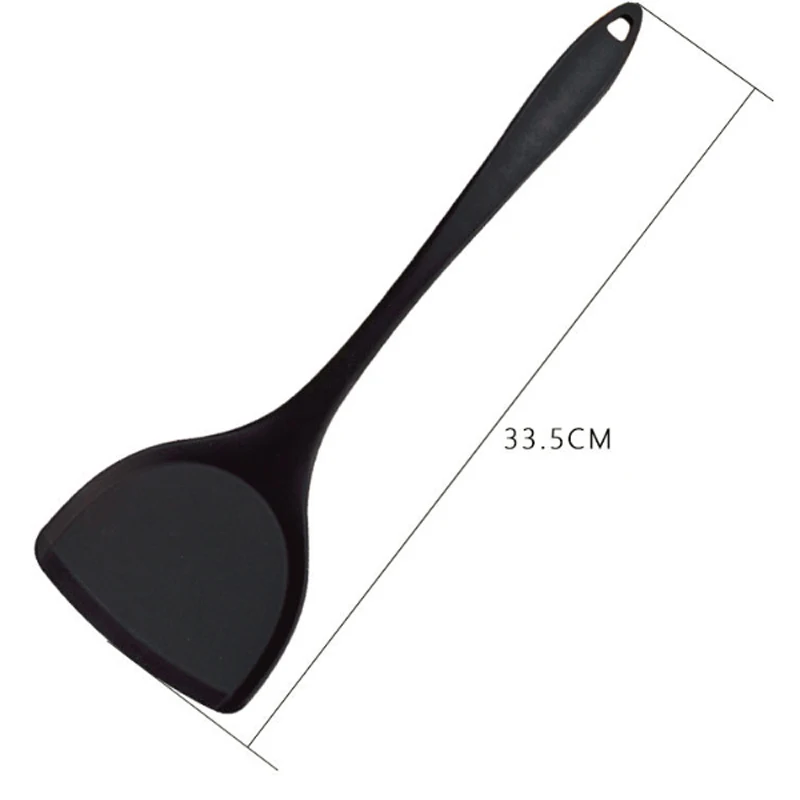 1Pc Non-Stick Turner Silicone Spatula Heat-Resistant Long Handle Kitchen Cooking Utensils | Дом и сад
