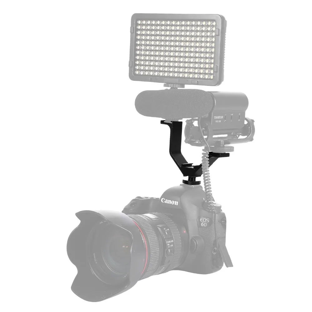 EASY HOOD EVB 105 Camera DSLR тройное крепление Горячий башмак V образный кронштейн для