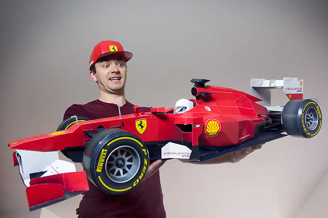 Транспорт 91 см длинный F1 гоночный автомобиль 3D бумажная модель бумага для ручных