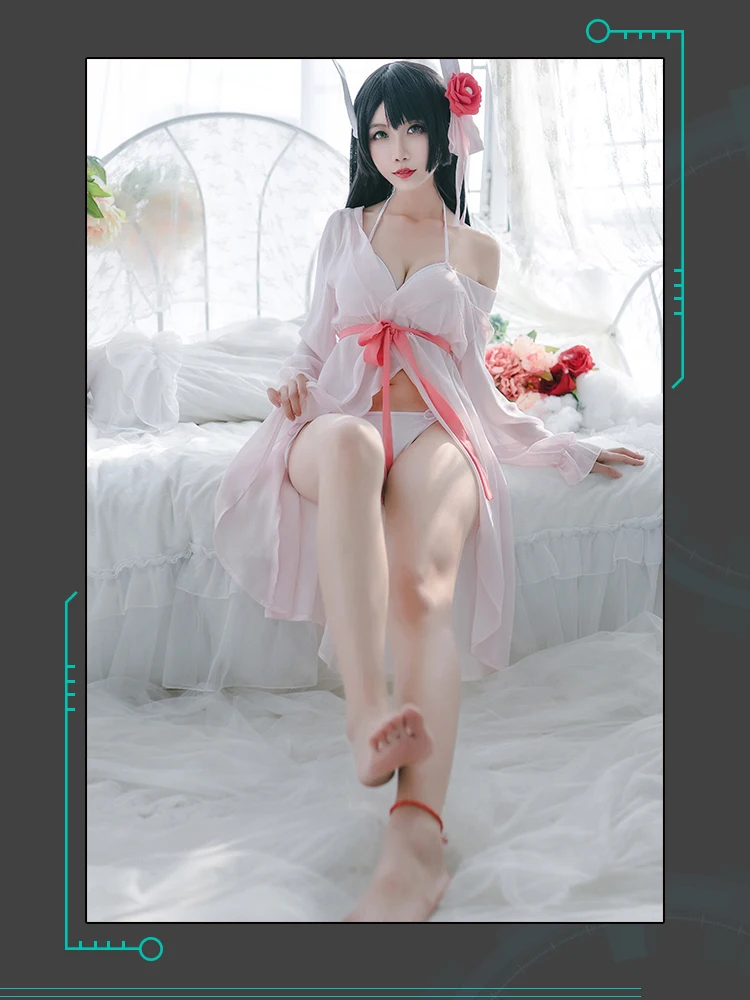 Azur Lane Косплэй IJN Хиеи карнавальный костюм Хиеи пижамы Ночная рубашка пикантное платье-костюм женский