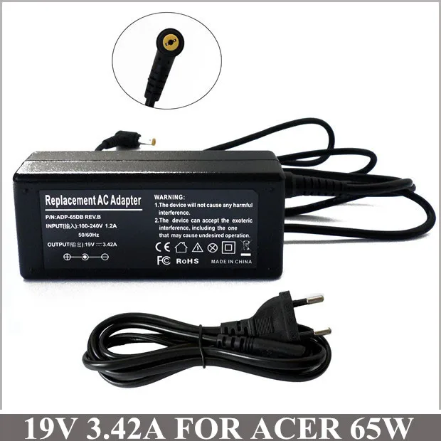 

19V 3.42A 65W AC Adapter Laptop Battery Charger Power Supply For Acer Aspire 3680 4520 5315 5515 5517 5520 5532