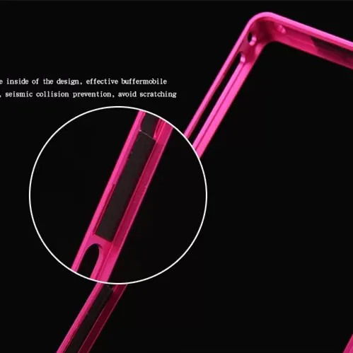 

Luphie fundas For sony xperia z3 Hard aluminum Alloy Frame + metal back Cover case For sony xperia z3 D6603 D6633