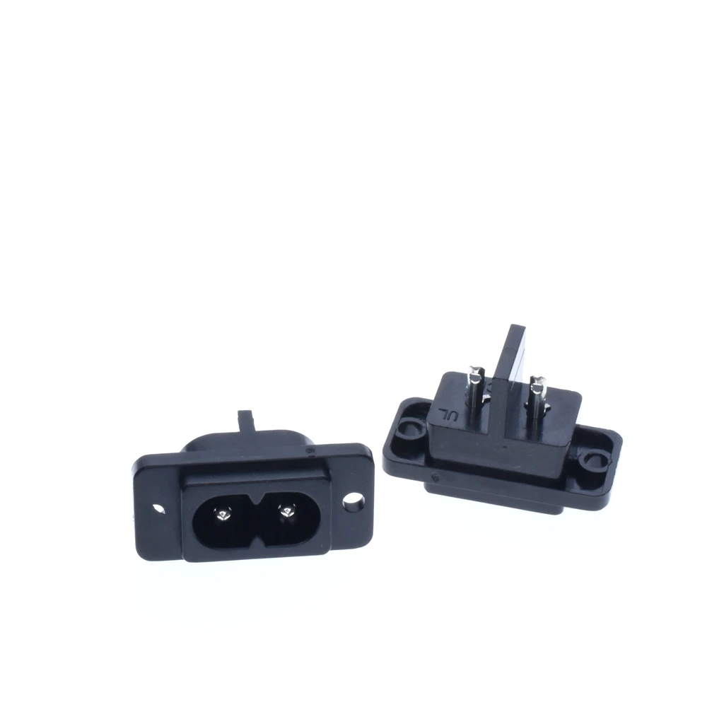 10 шт. черный 2 контакта IEC320 C8 AC разъем питания 250V 6A | Обустройство дома