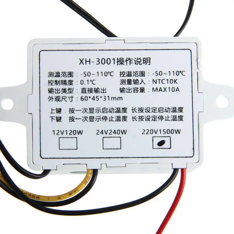 

Multifunction 10A Digital LED Temperature Controller Thermostat Control Switch