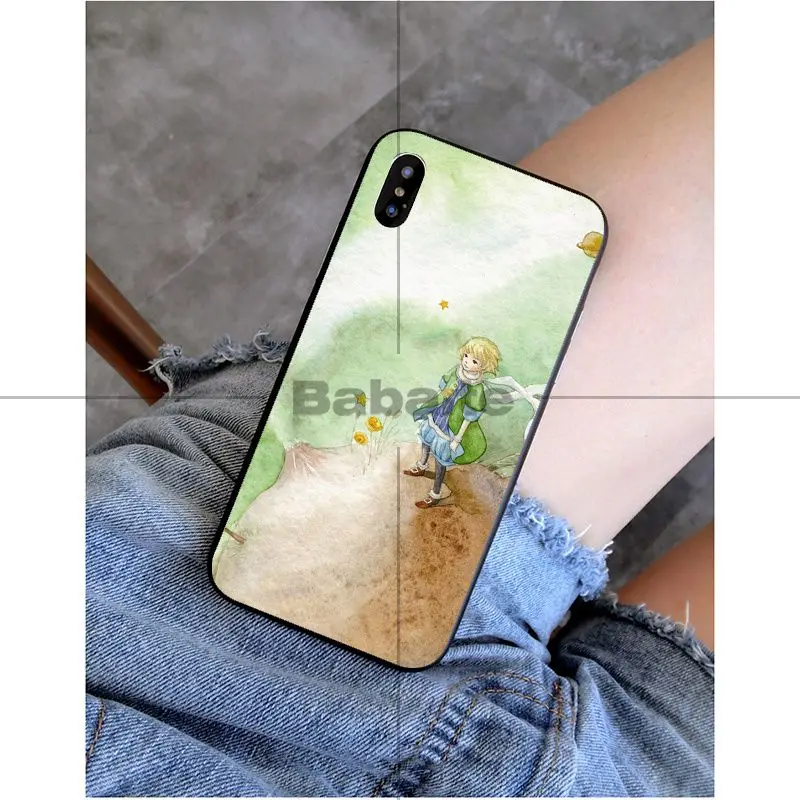 A16 Babaite Маленький принц и лиса умный черный мягкий чехол для телефона для Apple iPhone 8 7 6 6S Plus X XS MAX 5 5S SE XR чехол - Цвет: A16