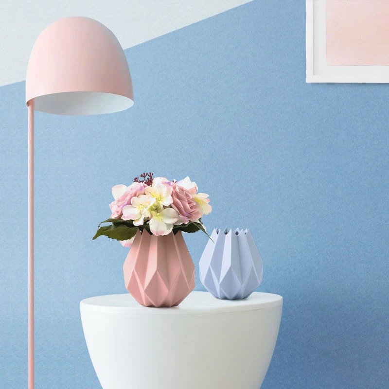 

New Modern minimalist ceramic vase Fashion home decoration accessories Mini vases Origami flower pot vase for wedding decoration