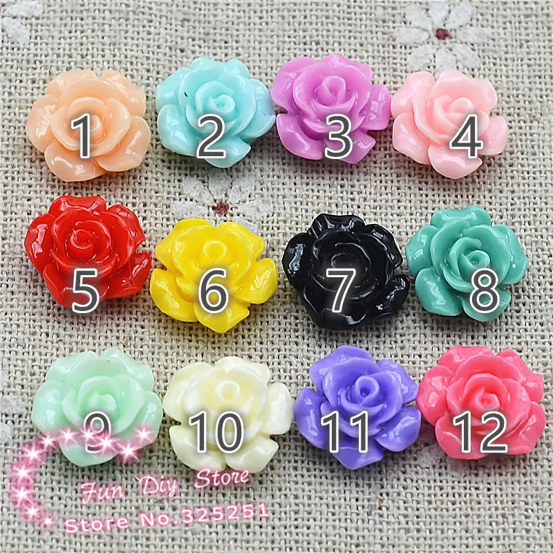 13 мм Цветок из смолы camellia100шт/лот разноцветных плоская спина кабошон цветок для