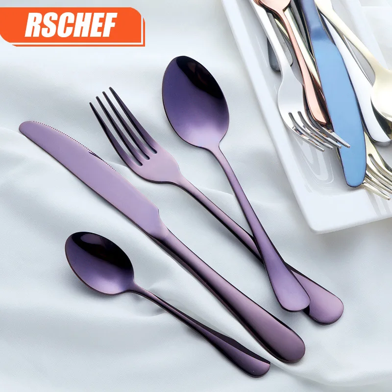 RSCHEF 1 набор 4 шт. нож из нержавеющей стали вилка для стейка Западная Посуда | Дом и