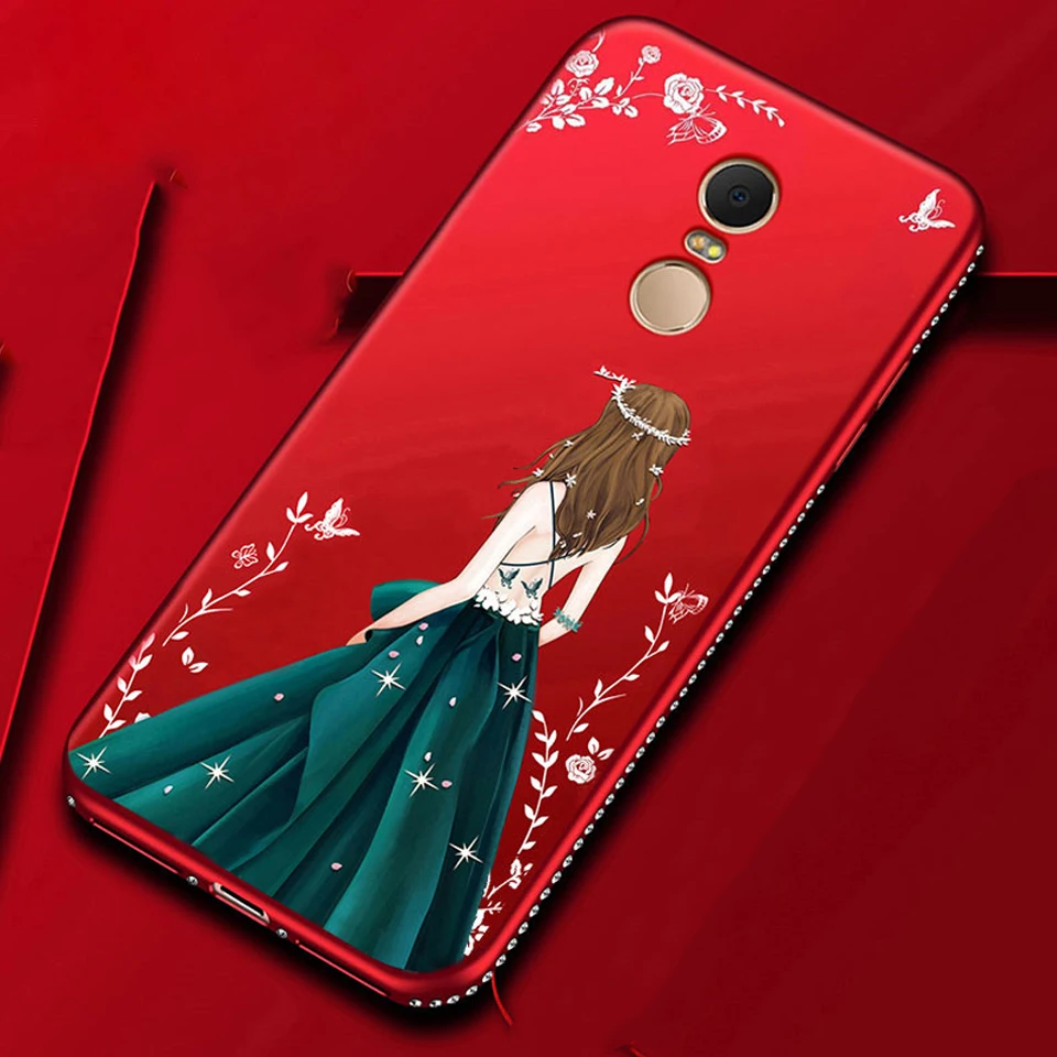 Свадебное платье Алмазный блестящий чехол для XiaoMi RedMi 5 Plus 6A 5A 4A 6 Pro S2 Note 4X 4 TPU 8 Lite MAX