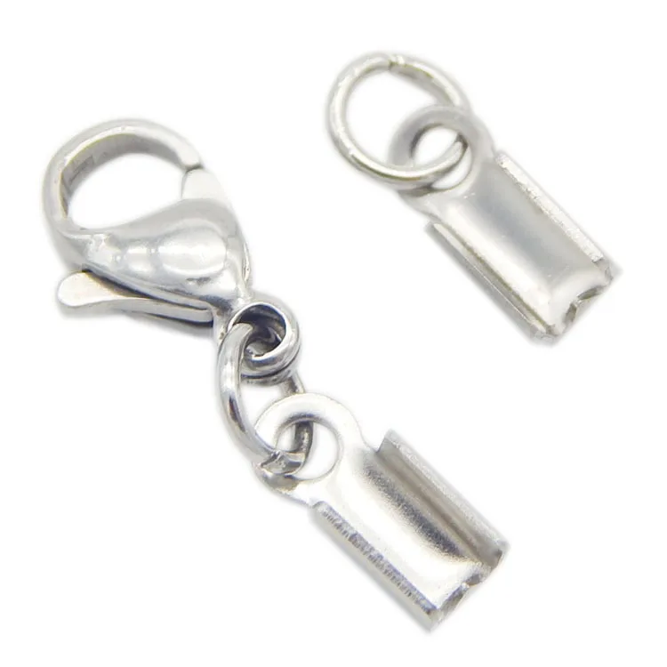 Застежка карабин из нержавеющей стали 3 мм|crimp cap|lobster claw claspclaw clasps |