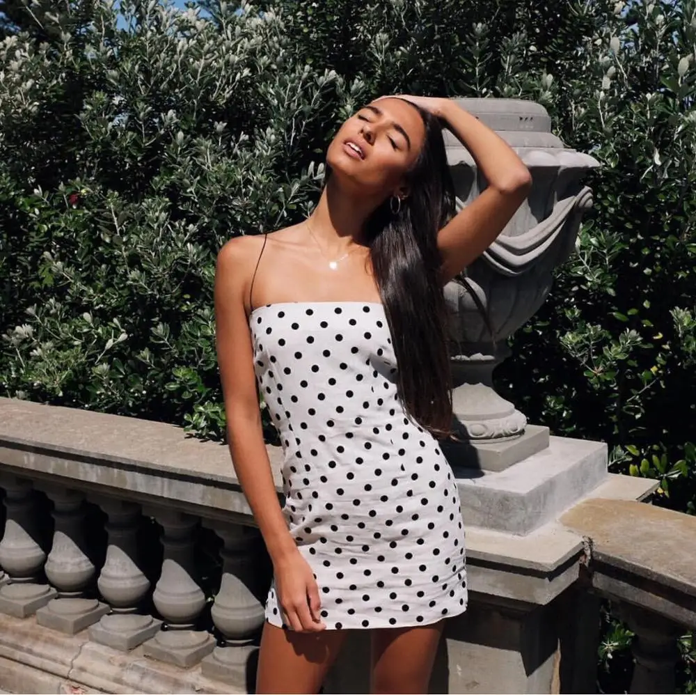 2018 Весна и Лето Лучшие Продавцы новый узор тонкая белая черная волна точка даже