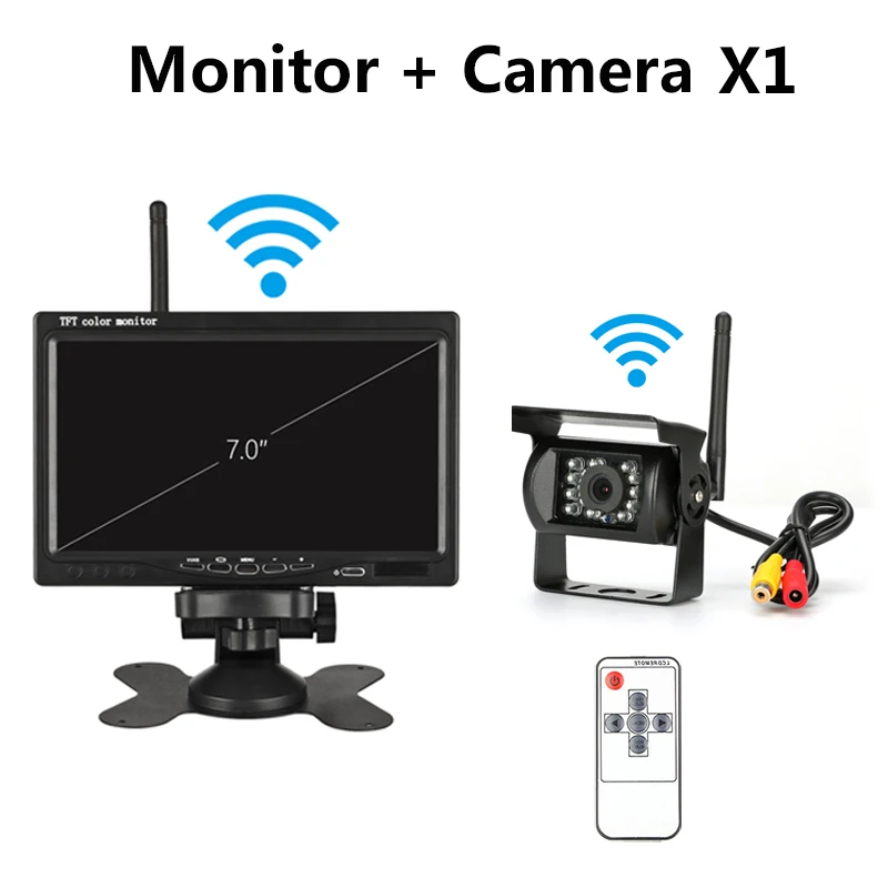 7 &quotпроводная беспроводная камера заднего хода TFT lcd Автомобильная вида