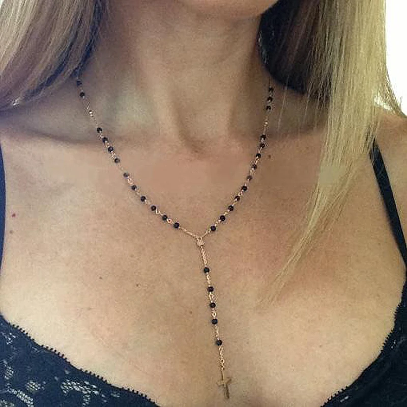 Длинное женское ожерелье с подвеской ювелирное изделие ручного изготовления в