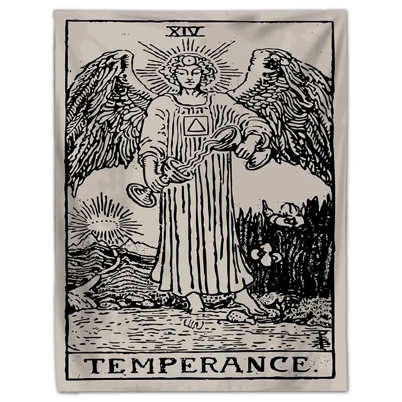 Таро карты гобелен настенный Астрология гадания покрывало Йога пляжный