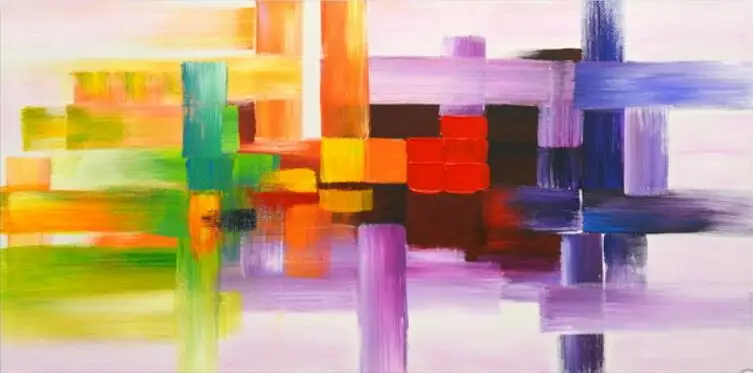 

Newest Handmade Color Abstract Oil Painting on Canvas for Home Decor Cheap Landscape Painting Gift Art Picture