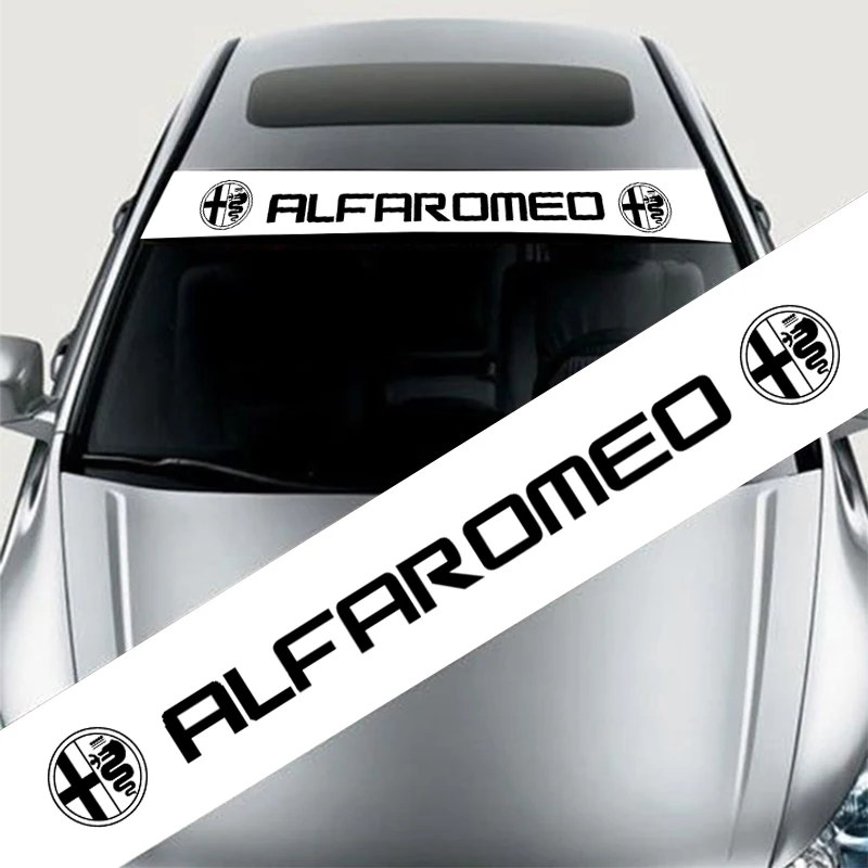 Светоотражающая наклейка на лобовое стекло автомобильная для Alfa Romeo MiTo 147 156 159 166