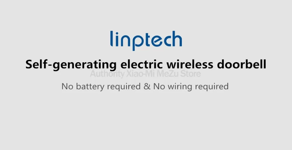 Xiaomi Linptech самогенерирующий беспроводной дверной звонок без батареи без проводки отключение памяти привычки переменного тока 110-240 В Работа с приложением mihome