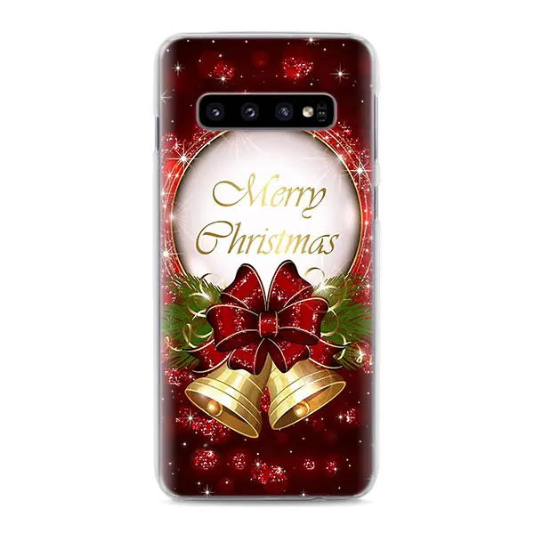 06 С Рождеством год чехол для телефона s для samsung Galaxy S10e S10 S8 S9 Plus M10 M20 M30 A50 S6 S7 Edge жесткий чехол - Цвет: 06