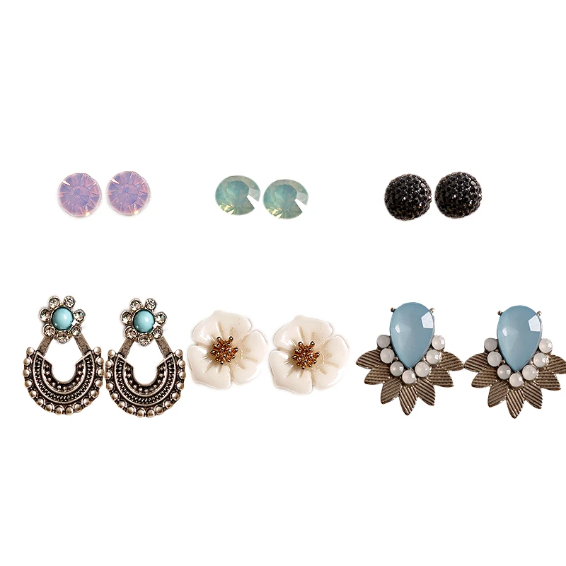 Новинка 2019 модные женские аксессуары оптовая продажа серьги гвоздики для