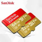 Карта памяти microSDHCmicro SDXC UHS-I SanDisk, U3, 64 ГБ, 32 ГБ, скорость чтения до 100, МБс., TF-карта, V30, 4K UHD