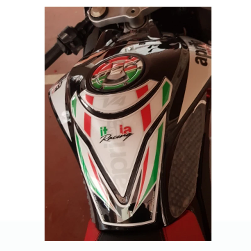 

Motorcycle Tank Pad Protector Sticker Fish Bone Sticker For Aprilia RSV4 R Tuono V4 2009 2010 2011