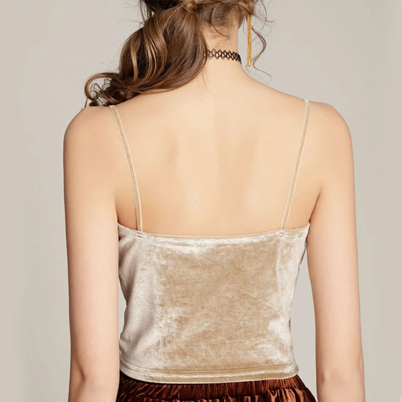 Вельветовые майки женский летний пикантный укороченный топ Женский Топ блузка