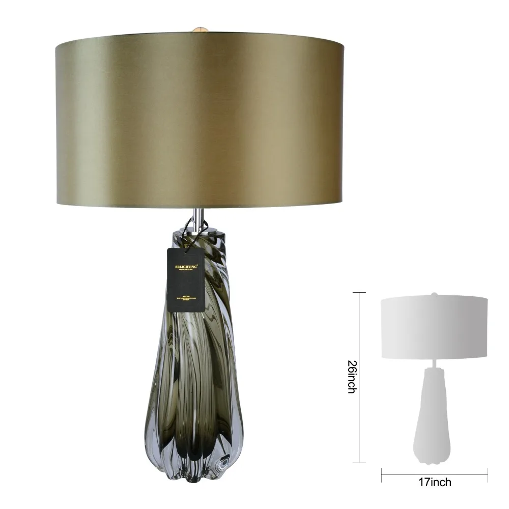 Living Room Lamp 2018 Newest Design ZhongShan Metal Coloured Glaze Vase Glass Table for Bedroom Light 3020 | Освещение