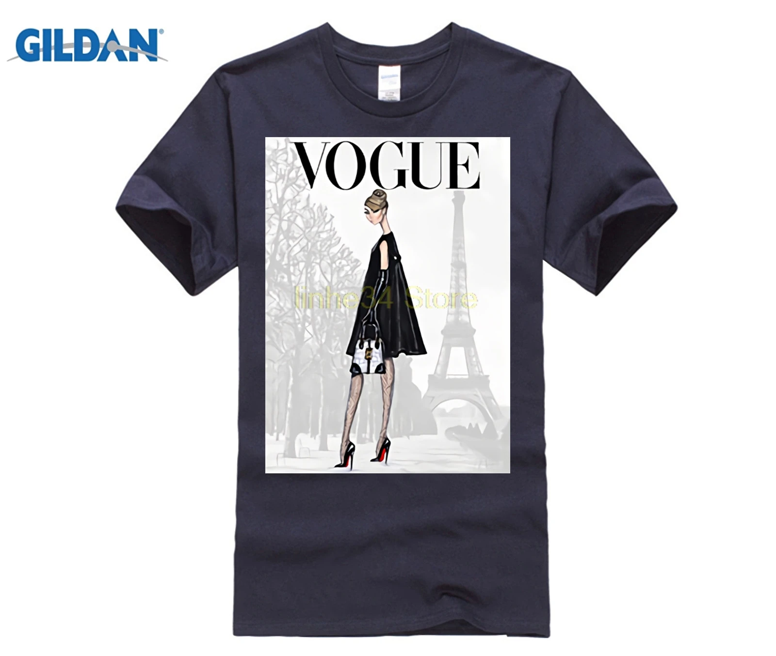 GILDAN Футболка мужская Мода Vogue футболка сексуальная женщина лето принт короткий