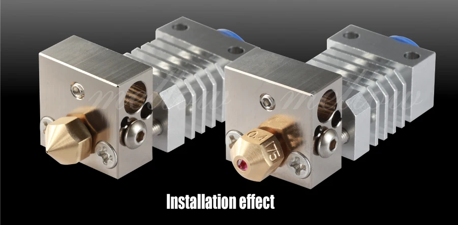 Mellow 3d принтер CR8 CR10 покрытый медным подогревом блок для Micro Swiss Hotend MK8 сопла