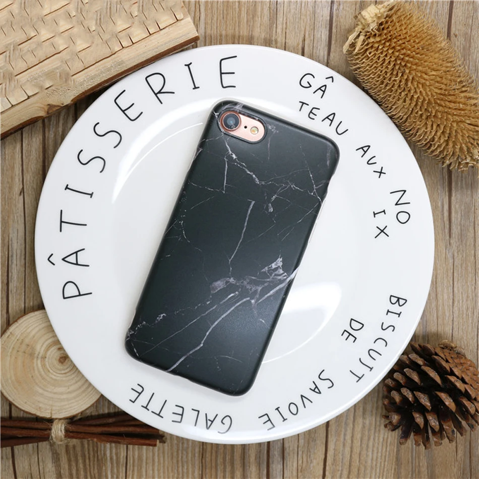 Модные мраморные чехлы для телефонов Чехол iphone 6 Apple S 7 Plus 6splus Coque IMD TPU задняя