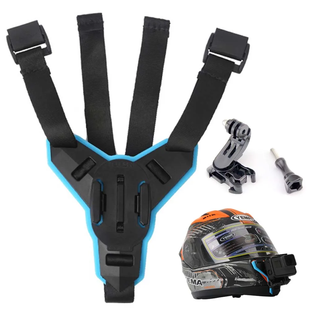 JINSERTA аксессуары для Gopro Hero 7 6 5 мотоциклетный шлем передний подбородок фиксированный кронштейн адаптер для Xiaomi Yi 4K Insta360
