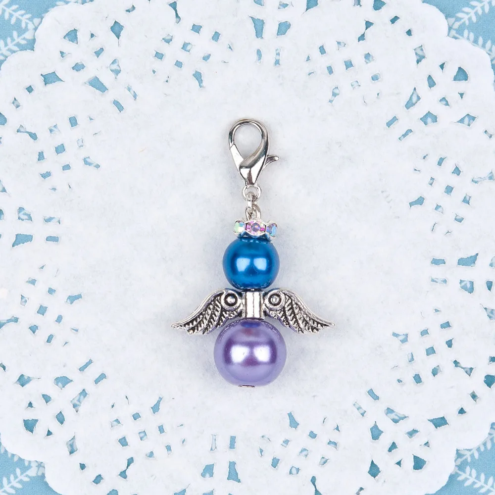 Doreen Box Крыло ангела хранителя клип старинные амулетные браслеты серебряный цвет