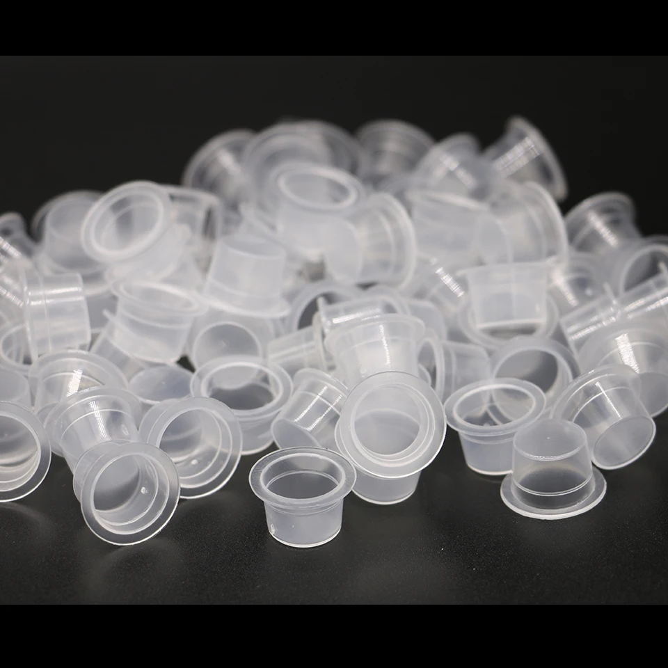 Одноразовые Большой пигментные чернила шапки с нижней 100 шт. Пластик базы