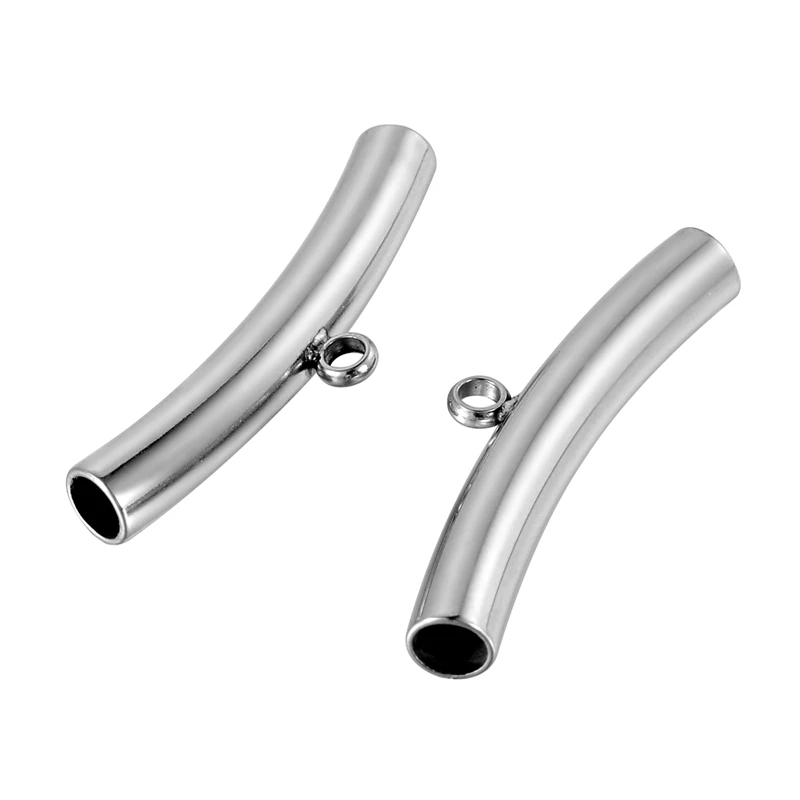 Бусины разделители из нержавеющей стали 3 шт. 18x9 мм|Ювелирная фурнитура и