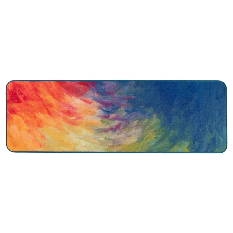Modern personal oil painting impression kitchen long home bed hallway carpet floor mat anti-skid foot rug washable | Дом и сад