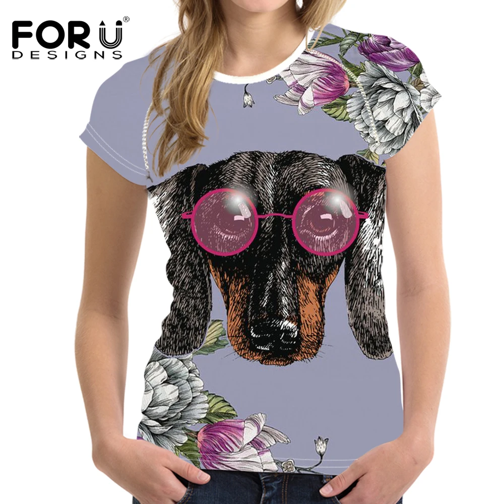 Футболка FORUDESIGNS с 3D принтом женские летние футболки повседневная футболка топы