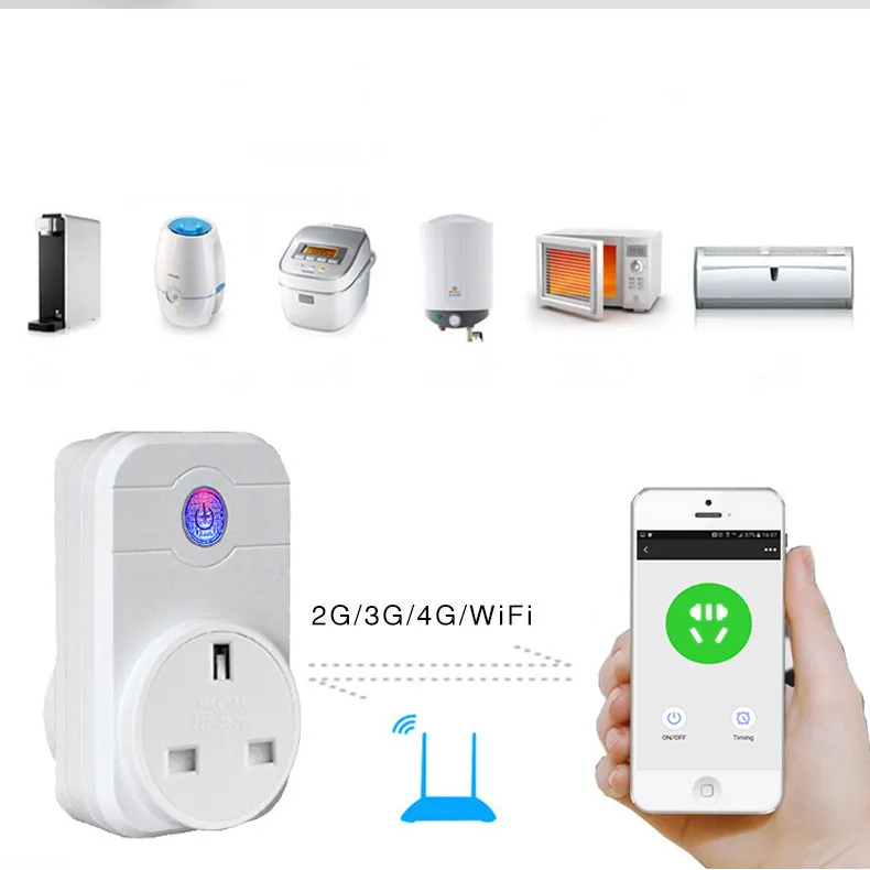 Wi-Fi smart plug таймер розетка смарт мобильный телефон беспроводной пульт