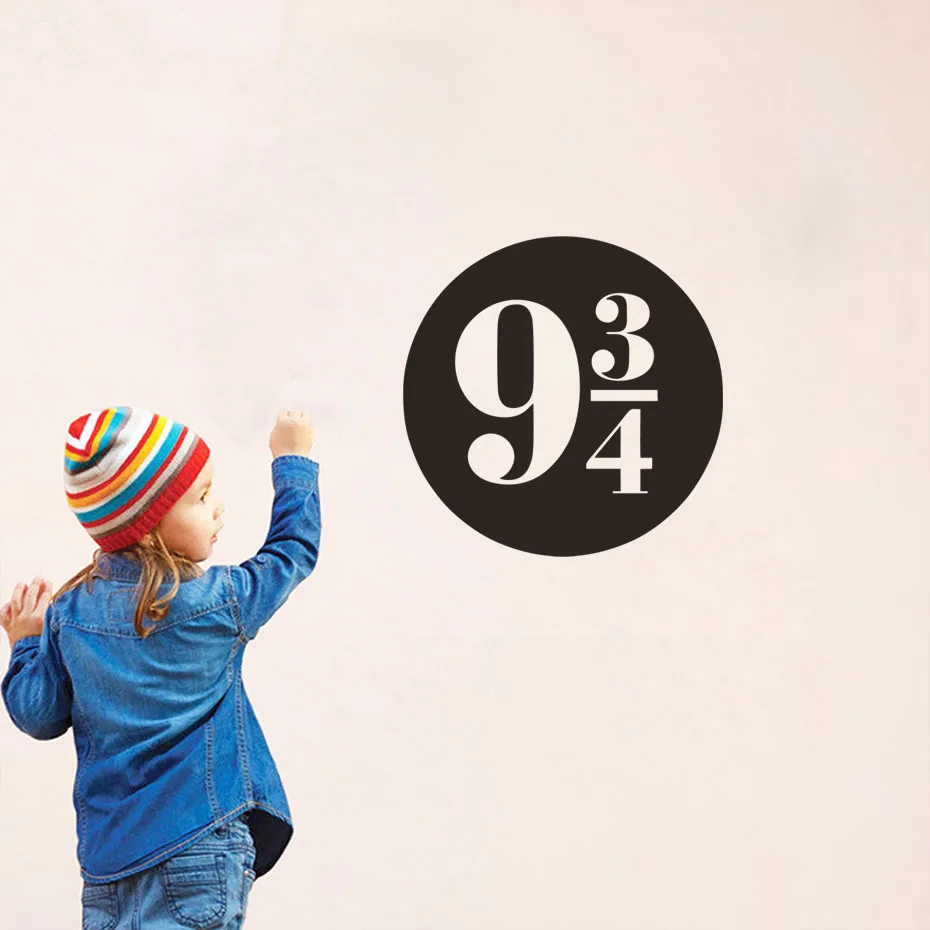 Harry Potter Platform 9 and 3 Quarters Door Stickers for Kids Room Wall Decals Removable Self Adhesive Wallpaper Home Decor | Дом и сад