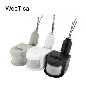 Светодиодный датчик движения, 220 В, 110 В, 12 В, автоматический инфракрасный датчик движения с настенным креплением, таймер, датчик освесветильник ности 12 В