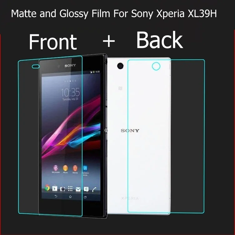 

Full (Front+Back) Anti-Glare Matte & glossy film For Sony Xperia Z Ultra XL39h 6.44" Screen Protector film HD Clear screen guard