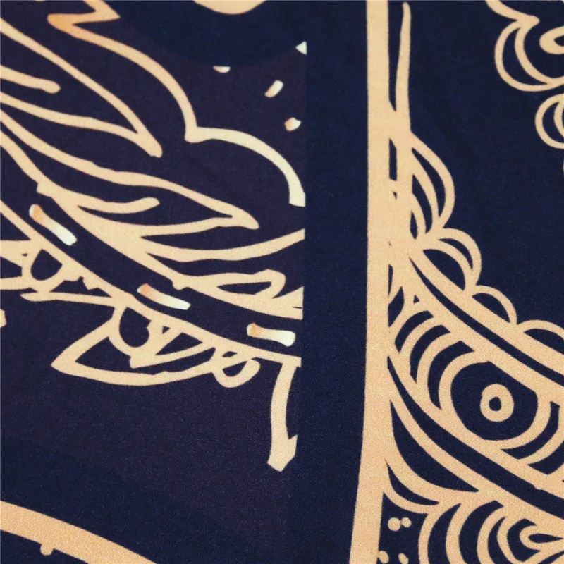 Этнический слон Постельный набор бохо мандала золотой дизайн этнический