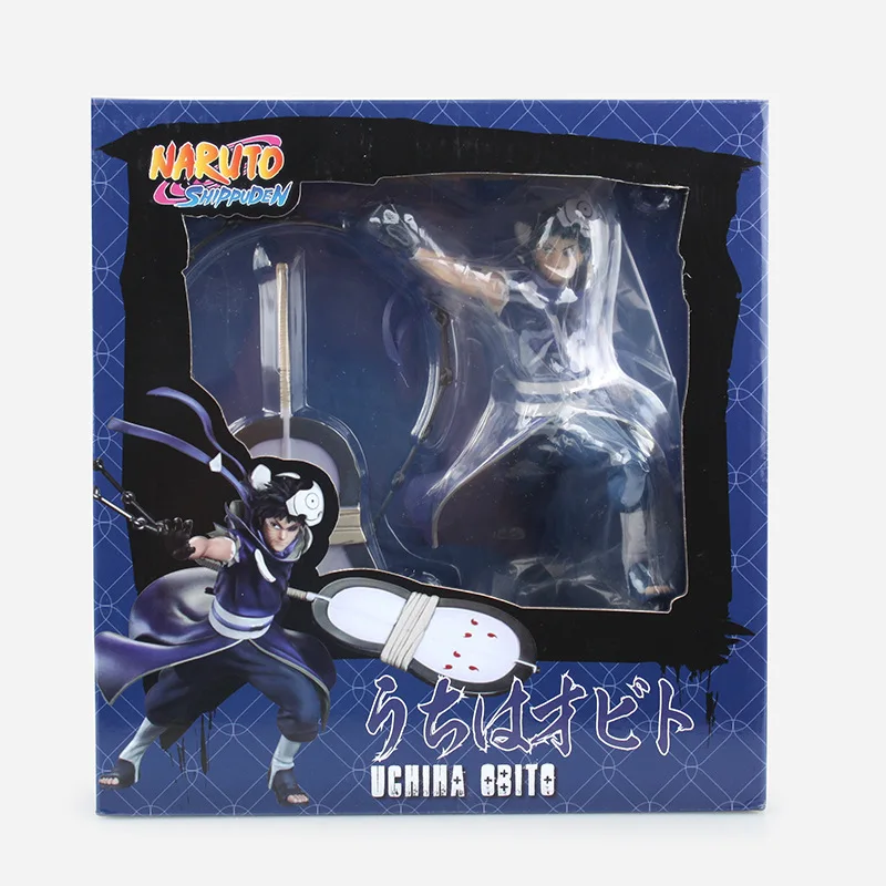 HKXZM Anime 16CM NARUTO 1/10 Size Uchiha Obito PVC Figure Toy Brinquedos Collectible Model | Игрушки и хобби